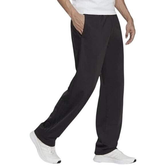 Adidas Climalite Black Athletic Track Pants For Men Lightweight & Comfortable Si - Picture 1 of 9